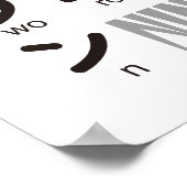 Ninja Girl Japanse Katakana-tafel Poster (Hoek)