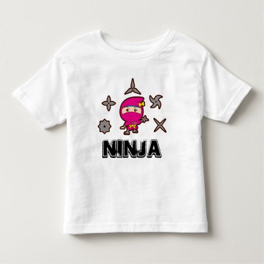 Ninja Girl Kinder Shirts (Voorkant)