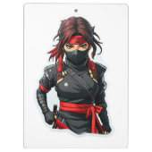Ninja Girl Klembord (Achterkant)