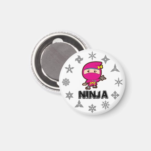 Ninja Girl Magneet (Voorkant / Achterkant)