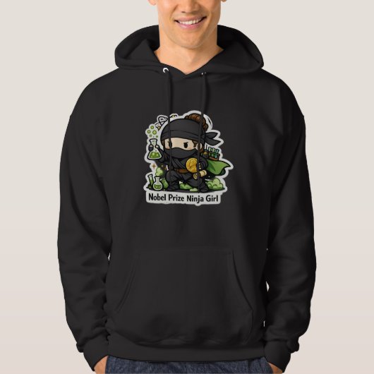 Ninja Girl Nobel Prize in Physics  Hoodie (Voorkant)