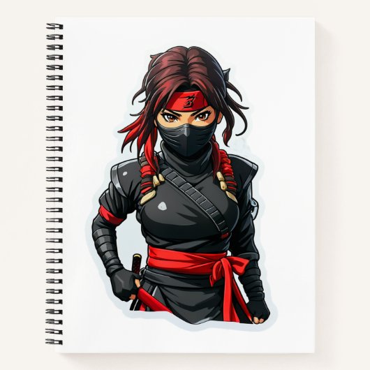 Ninja Girl Notitieboek (Voorkant)