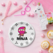 Ninja Girl Papieren Bordje (Feest)