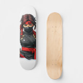 Ninja Girl Persoonlijk Skateboard (Voorkant)