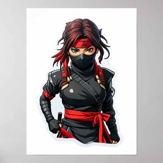 Ninja Girl Poster (Voorkant)