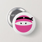 Ninja Girl Ronde Button 5,7 Cm (Voorkant /achterkant)