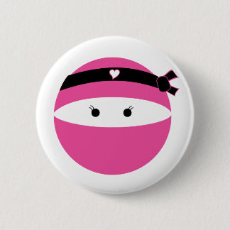 Ninja Girl Ronde Button 5,7 Cm