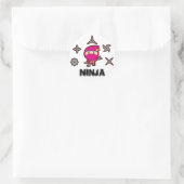 Ninja Girl Ronde Sticker (Tas)
