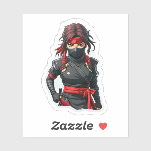Ninja Girl Sticker (Vel)