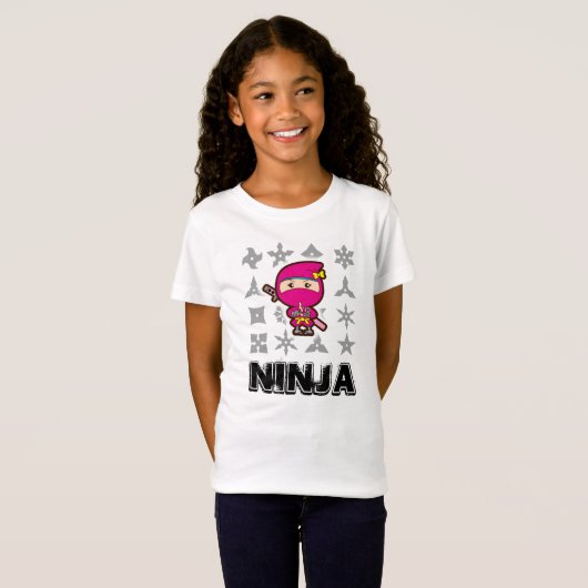 Ninja Girl T-shirt (Voorkant volledig)
