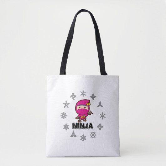 Ninja Girl Tote Bag (Voorkant)