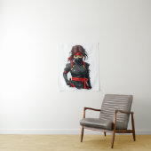 Ninja Girl Wandkleed (In situ)