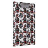 Ninja Girls Anime With Text Pattern Design Klembord (Rechts)
