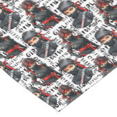 Ninja Girls Anime With Text Pattern Design Korte Tafelloper (Hoek)