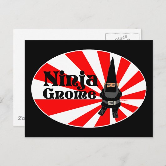 Ninja Gnome Briefkaart (Voorkant / Achterkant)