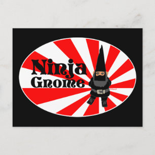 Ninja Gnome Briefkaart