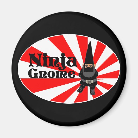 Ninja Gnome Magneet (Voorkant)