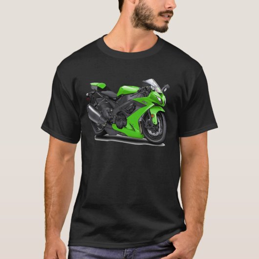 Ninja Green Bike T-shirt (Voorkant)