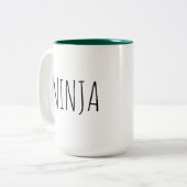 Ninja Green Interior Inside Coffee Mok (Voorkant links)