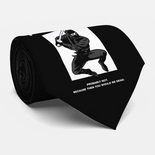 Ninja, heb je dit Man gezien? Stropdas (Opgerold)