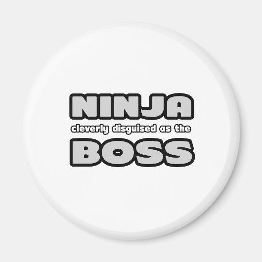 Ninja heeft zich als de baas gekeerd magneet (Voorkant)