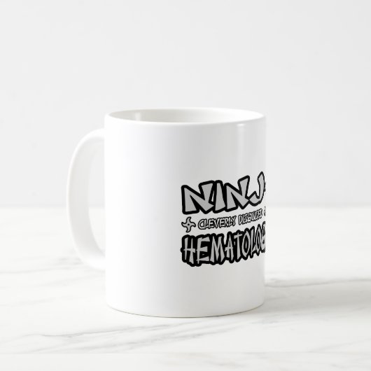 Ninja...Hematoloog Koffiemok (Voorkant links)