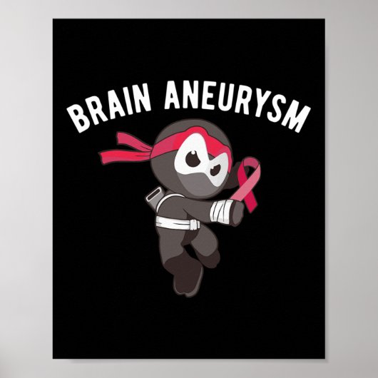 Ninja Hersenaneurysma Bewustzijn Martial Arts Ninj Poster (Voorkant)