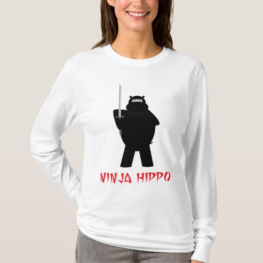 Ninja Hippo T-shirt (Voorkant)