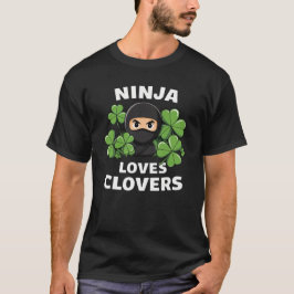 Ninja houdt van klavers t-shirt