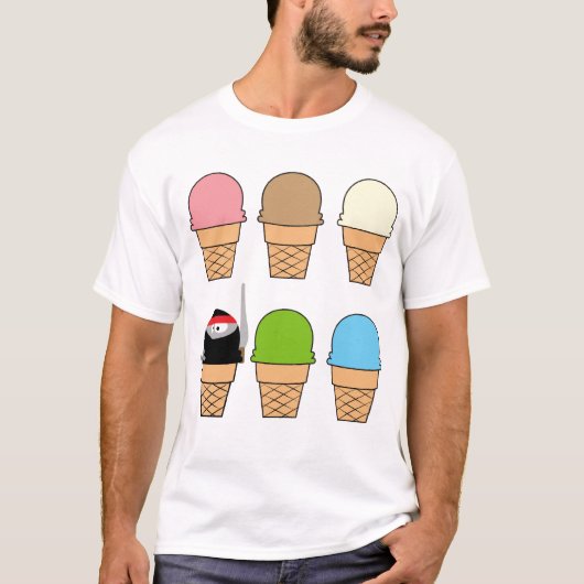 Ninja Ice Cream T-shirt (Voorkant)