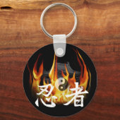 Ninja in brand sleutelhanger (Voorkant)