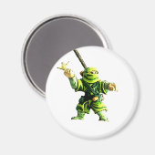 Ninja in Groen Magneet (Voorkant / Achterkant)