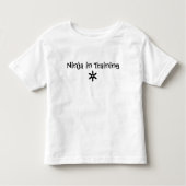 Ninja in opleiding kinder shirts (Voorkant)