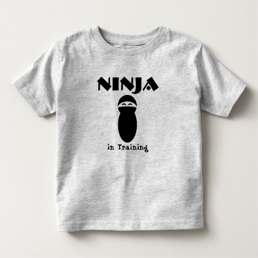Ninja in opleiding kinder shirts (Voorkant)