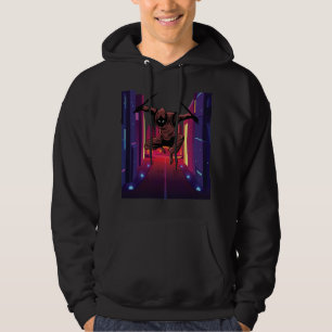 Ninja in Tokio Japan Krijger Zwaardvechter Hoodie