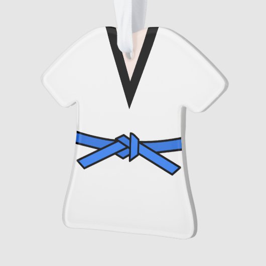 Ninja in training Blue Belt op maat Ornament (voorkant)