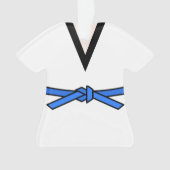 Ninja in training Blue Belt op maat Ornament (voorkant)