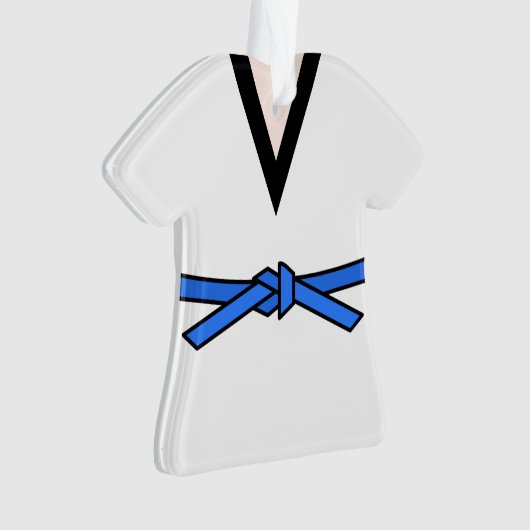 Ninja in training Blue Belt op maat Ornament (voorkant)
