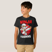 Ninja In Training Costume Party Warrior Boys Girls T-shirt (Voorkant volledig)