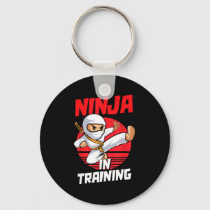 Ninja in training feestkleding krijger jongens mei sleutelhanger