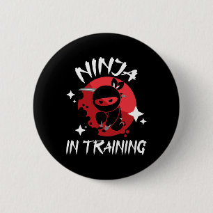 Ninja in training - Karate Taekwondo Mixed Martial Ronde Button 5,7 Cm