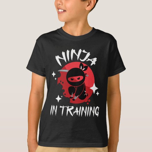 Ninja in training - Karate Taekwondo Mixed Martial T-shirt (Voorkant)