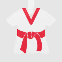 Ninja in training vechtsport riem gepersonaliseerd