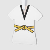 Ninja in training Yellow Belt Ornament (voorkant)