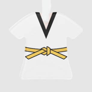 Ninja in training Yellow Belt Ornament