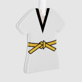 Ninja in training Yellow Belt Ornament (voorkant)