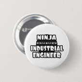 Ninja Industrial Engineer Ronde Button 5,7 Cm (Voorkant /achterkant)
