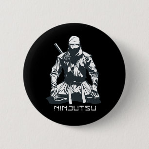 Ninja Japans Ninjutsu Assassin Design Ronde Button 5,7 Cm