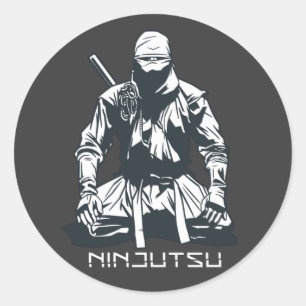 Ninja Japans Ninjutsu Assassin Design Ronde Sticker