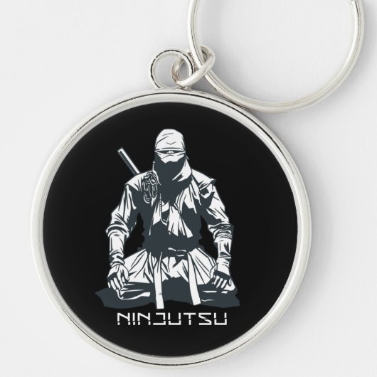 Ninja Japans Ninjutsu Moordenaar Design Sleutelhanger (Voorkant)
